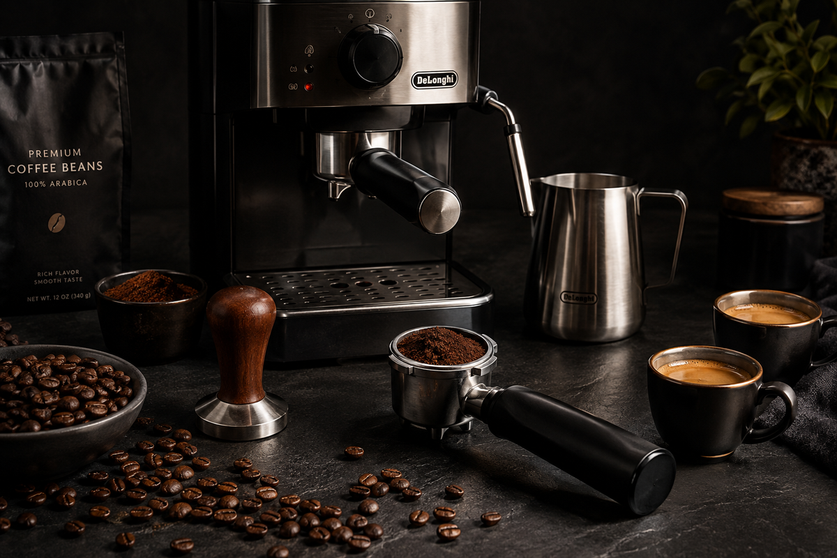 Professionelles Kaffee Setup